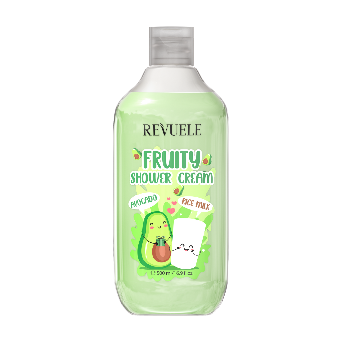 REVUELE FRUITY SHOWER CREAM Avocado & Rice Milk-500ml