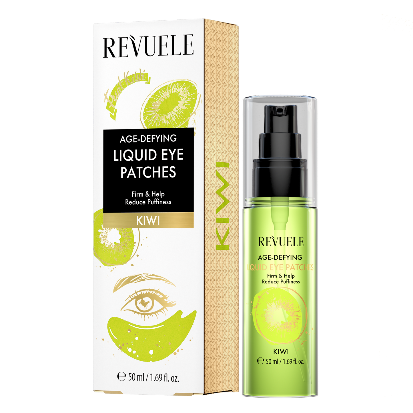 REVUELE AGE-DEFYING LIQUID EYE PATCHES Kiwi-50ml