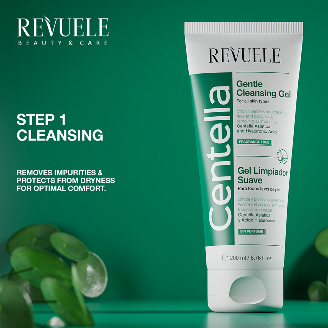 REVUELE CENTELLA GENTLE CLEANSING GEL, 200 ml
