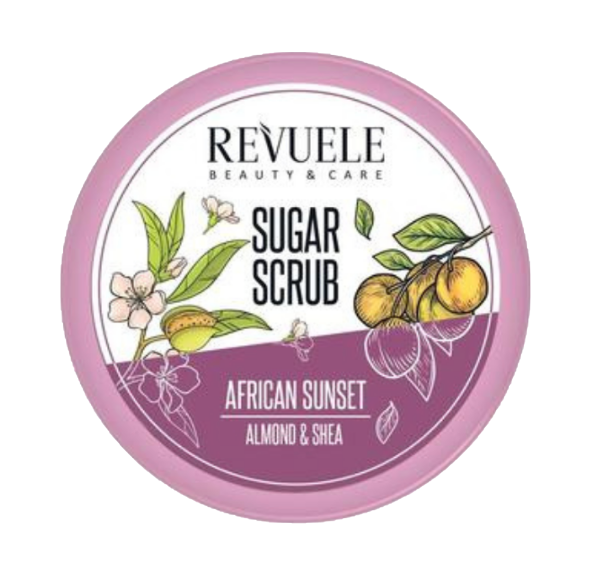 REVUELE SUGAR SCRUB AFRICAN SUNSET ALMOND & SHEA