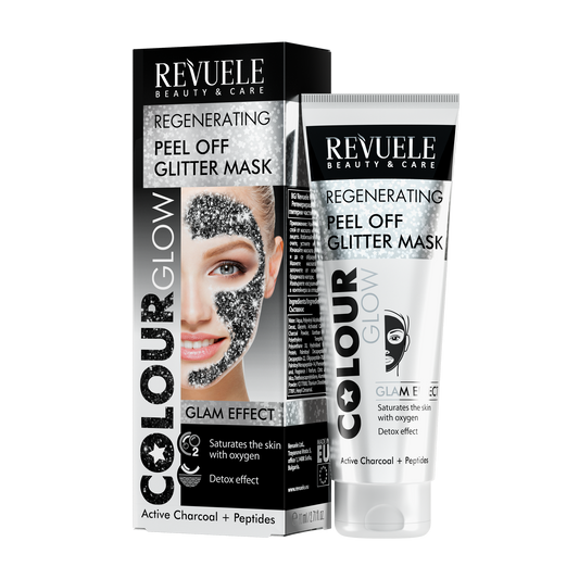 REVUELE COLOUR GLOW Regenerating Peel off Black Mask-80ml