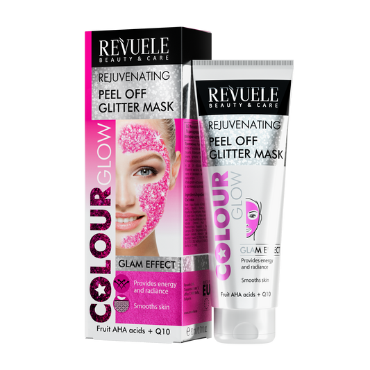 REVUELE COLOUR GLOW Rejuvenating Peel off Pink Mask-80ml