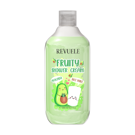 REVUELE FRUITY SHOWER CREAM Avocado & Rice Milk-500ml