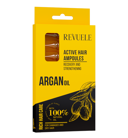 REVUELE ARGAN OIL HAIR ACTIVE Ampoules-8*5ml