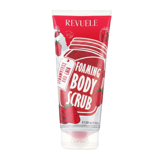 REVUELE FOAMING BODY SCRUB - Strawberry and Chia 200ml