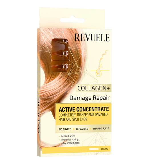 REVUELE ACTIVE HAIR CONCENTRATE COLLAGEN - امبولات كولاجين للشعر التالف