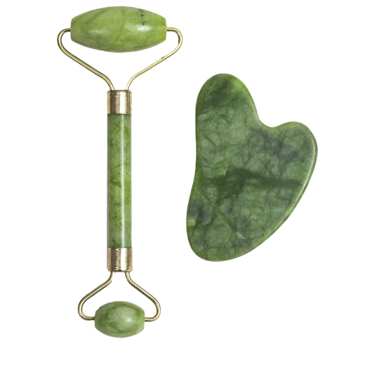 Standelli SET JADE FACE ROLLER AND GUA SHA STONE