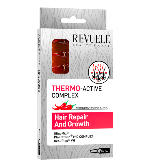 REVUELE THERMO ACTIVE COMPLEX Hair Repair and Growth Ampoules-8*5ml
