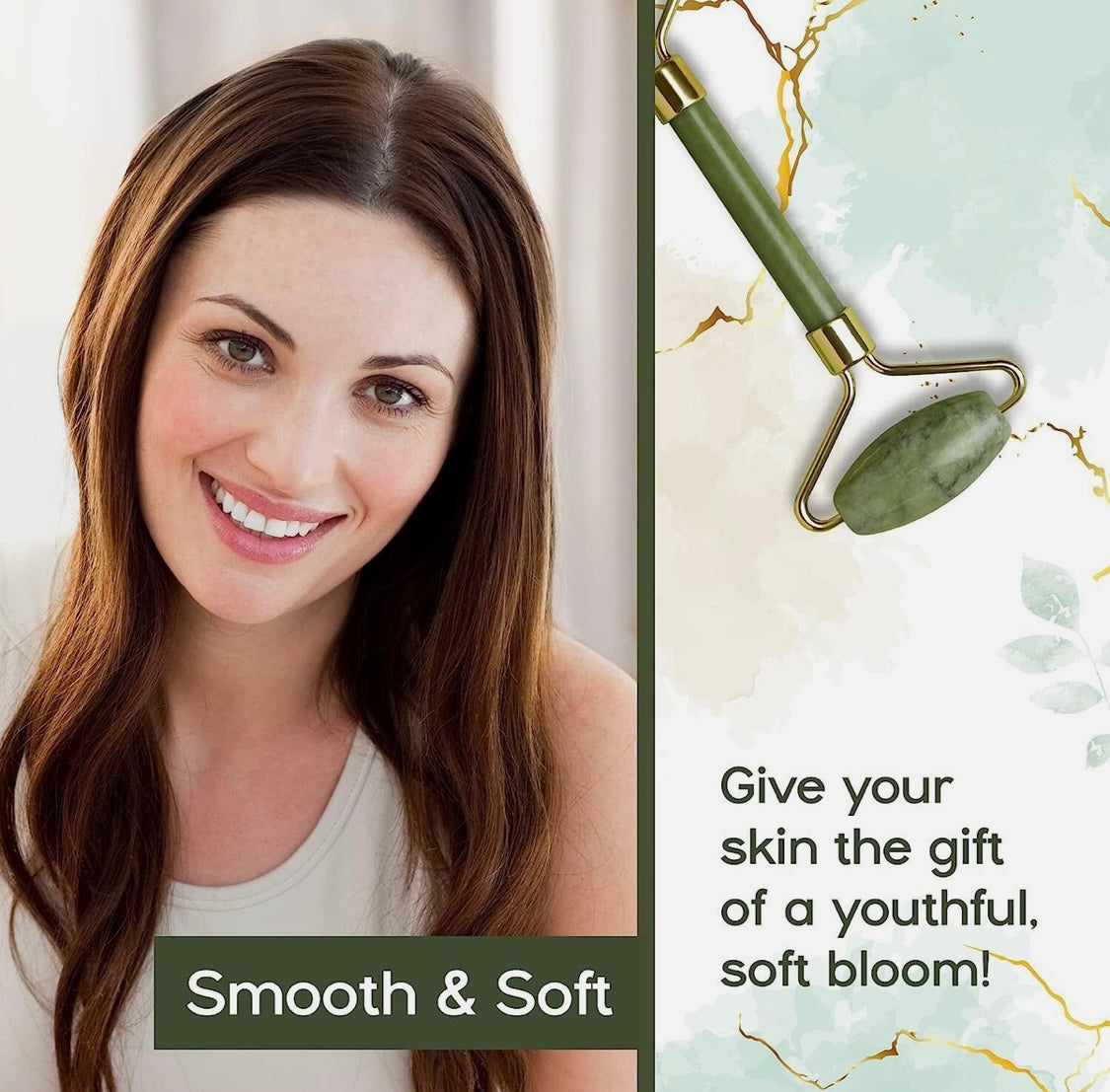 Standelli SET JADE FACE ROLLER AND GUA SHA STONE