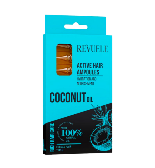 REVUELE COCONUT OIL HAIR ACTIVE Ampoules-8*5ml