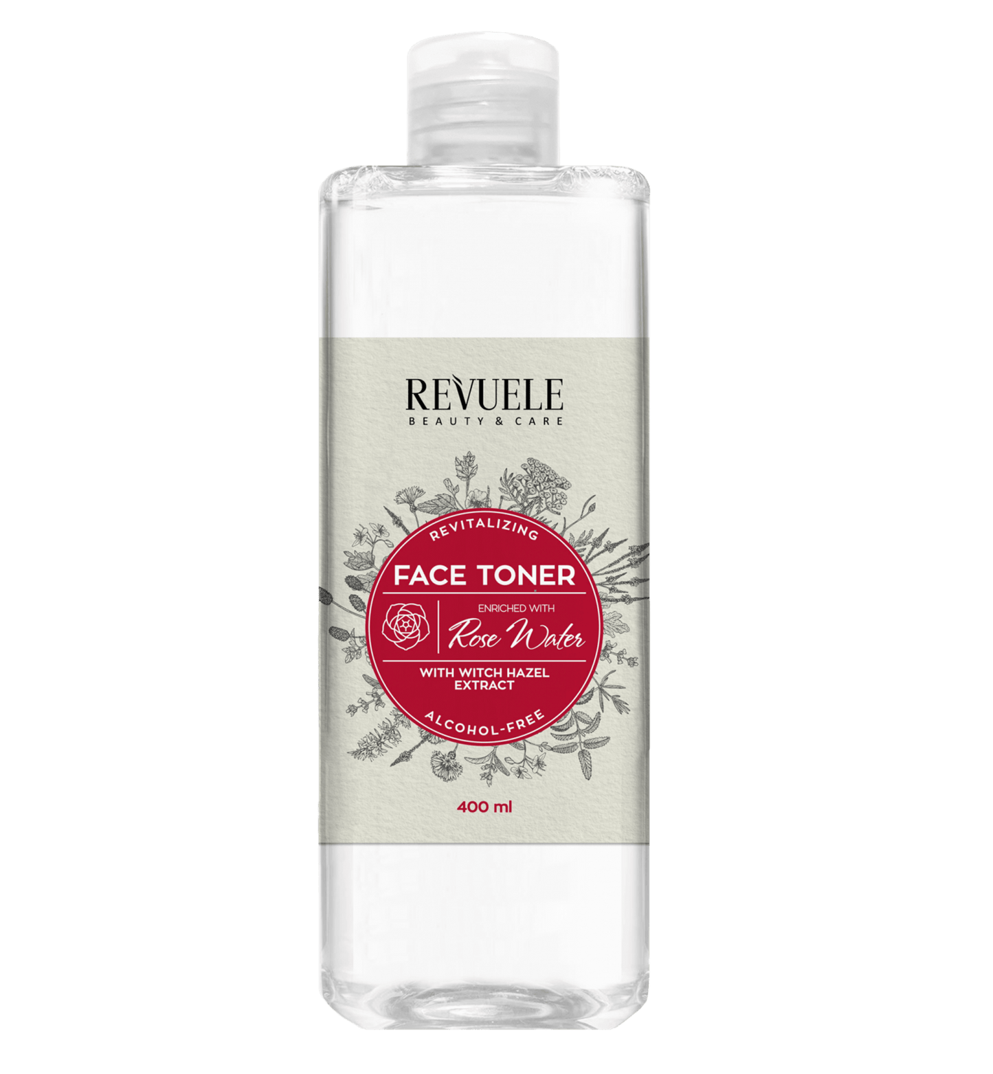 REVUELE WITCH HAZEL TONER with Rose Water-400ml