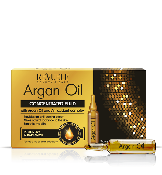 REVUELE ARGAN OIL Ampoules Concentrated fluid with Argan Oil and Antioxidant Complex- 7*2ml