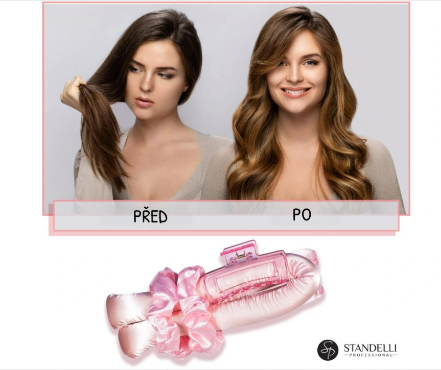 Standelli Heatless Hair Curler Set - Satin Pink