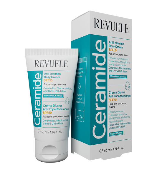 REVUELE CERAMIDE ANTI-BLEMISH DAILY CREAM SPF50-50ml