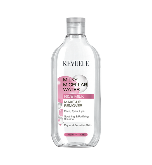 - ماء ميسيلار مع حليب الأرز REVUELE Milky micellar water with rice milk